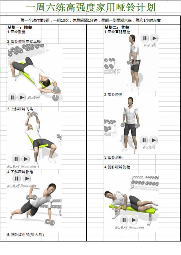 高強(qiáng)度家用啞鈴計(jì)劃-1