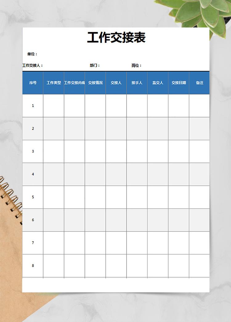 技術(shù)部工作交接表