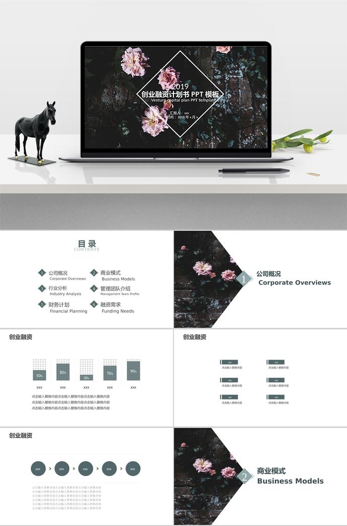 清新自然風(fēng)創(chuàng)業(yè)融資計(jì)劃書PPT模板