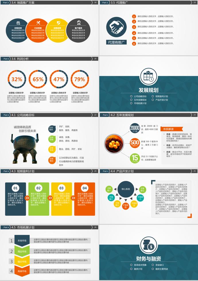 實(shí)用創(chuàng)業(yè)商業(yè)計(jì)劃書PPT模板-2