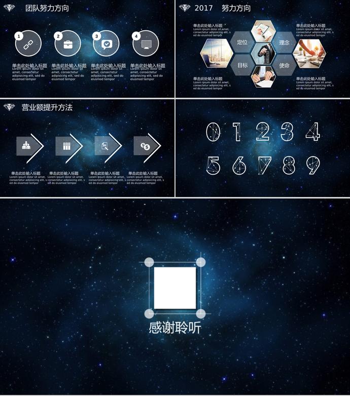 炫酷星空風(fēng)商業(yè)融資PPT模板-4