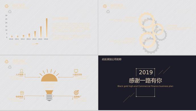 高端黑金商業(yè)計(jì)劃書PPT模板-3