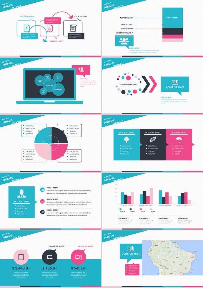 天藍(lán)色扁平化工作總結(jié)ppt模板-1