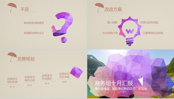 鉆石紫大氣風(fēng)工作總結(jié)ppt模板-1