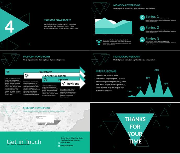 黑色大氣穩(wěn)重工作總結ppt模板-2