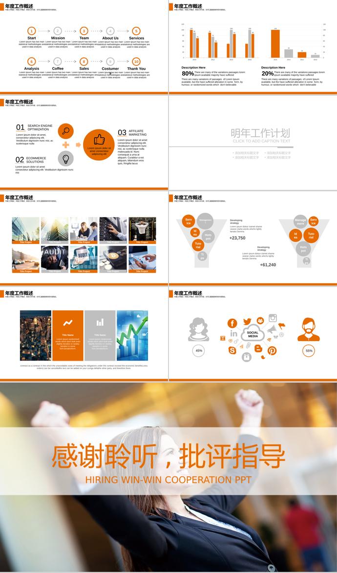 2019年英文版企業(yè)招聘PPT模板-2