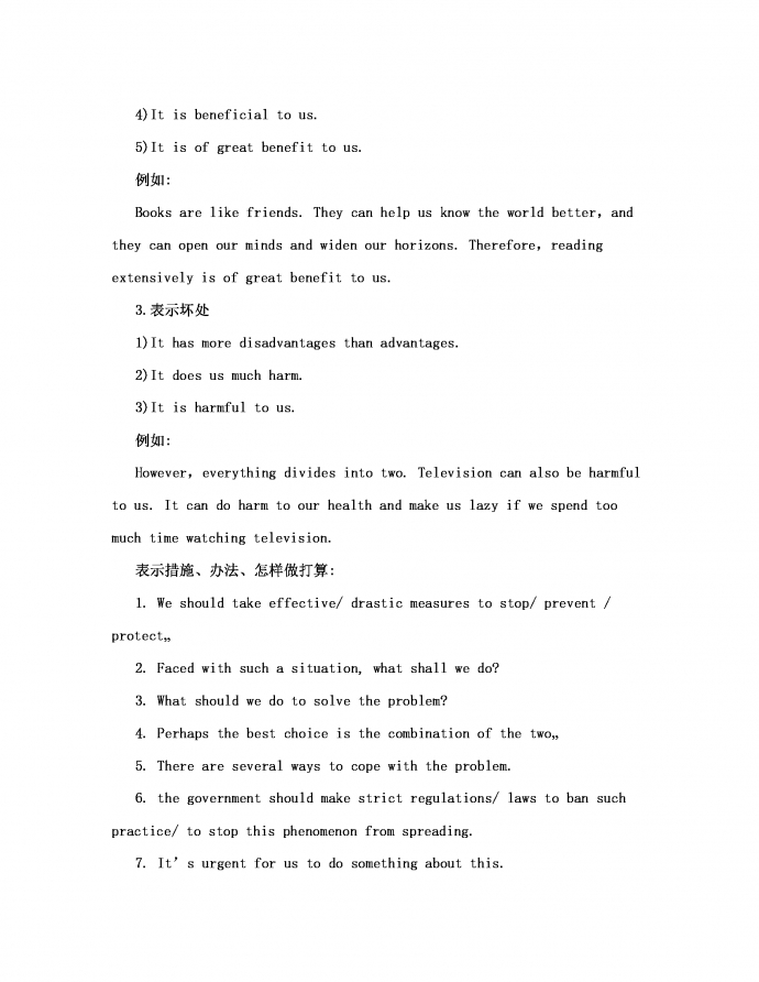 英語四級作文模板-1