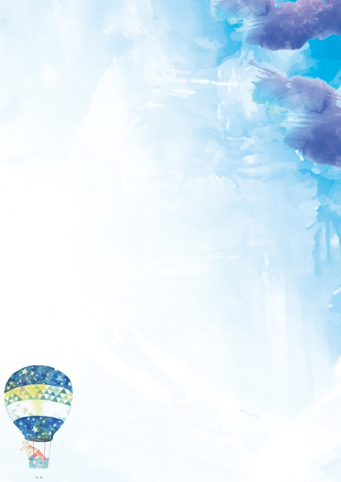 精美卡通熱氣球信紙