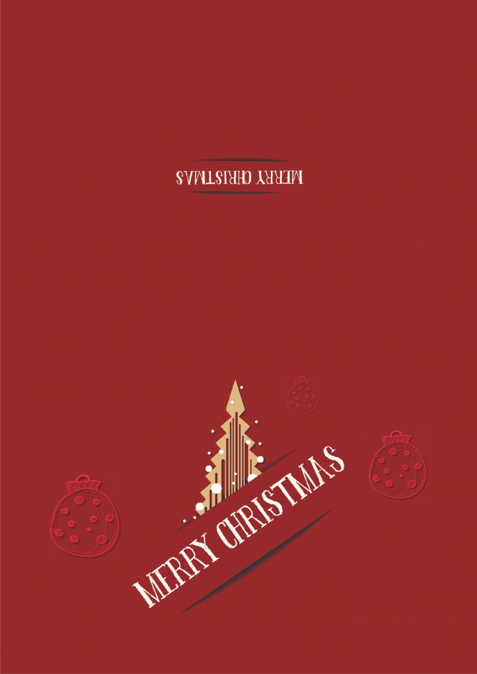 簡(jiǎn)約小清新通用圣誕賀卡