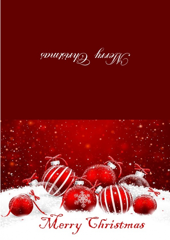 精美圣誕元素麋鹿賀卡