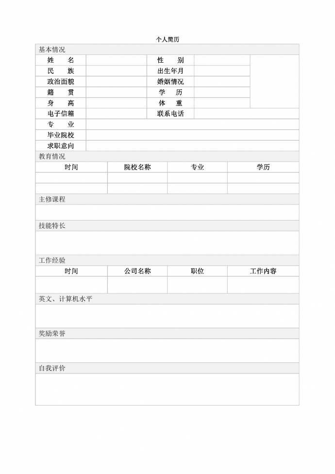 橙色十字架燕尾帽護士護理簡歷模板-1