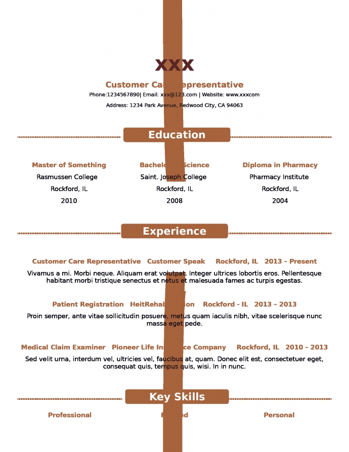 黃色英文通用簡(jiǎn)歷模板