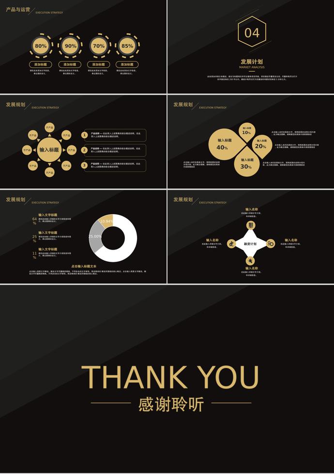 黑色大氣創(chuàng)業(yè)融資計劃書PPT模板-2