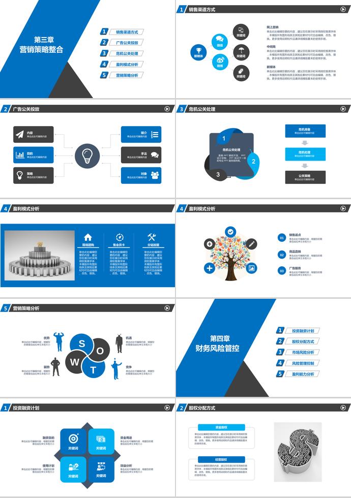 2019藍(lán)色通用商業(yè)計劃書-2