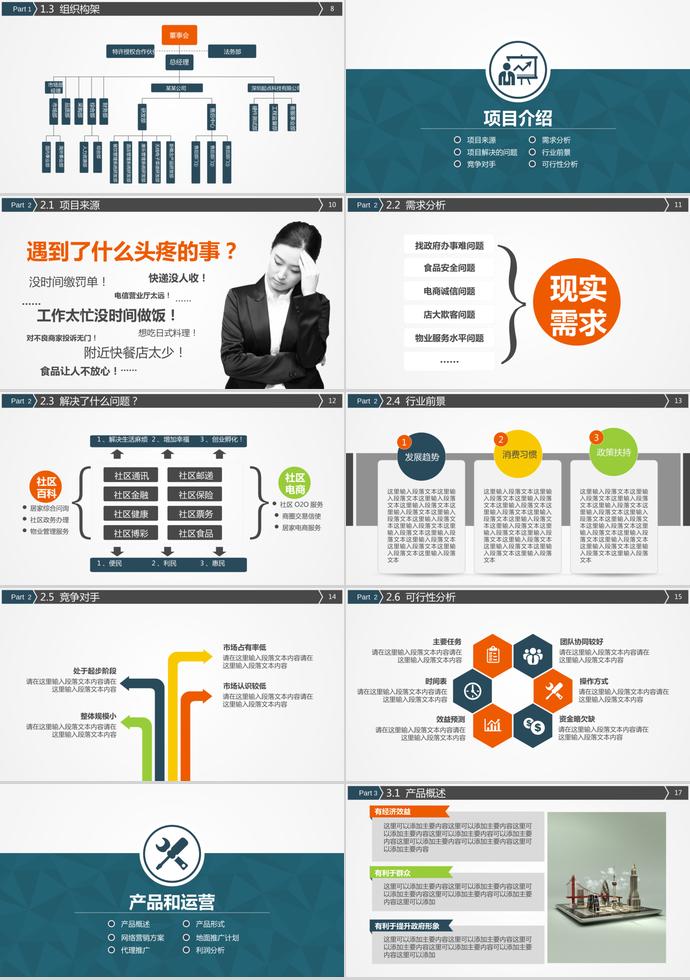 創(chuàng)意大氣實(shí)用創(chuàng)業(yè)商業(yè)計(jì)劃書(shū)-1