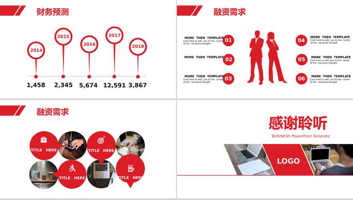 紅色大氣商業(yè)計劃書-3