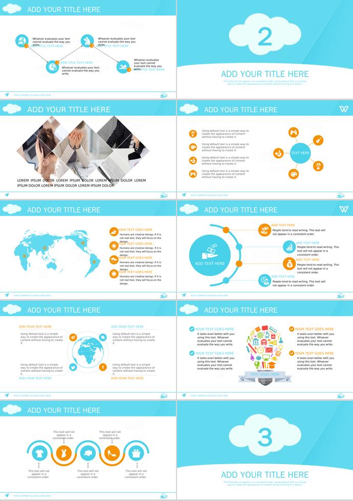 藍(lán)色可愛卡通課堂培訓(xùn)PPT模板-1