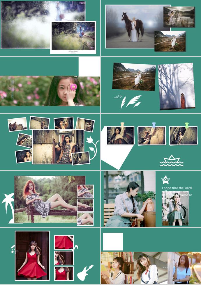 我們走過(guò)的那十年相冊(cè)PPT模板-1