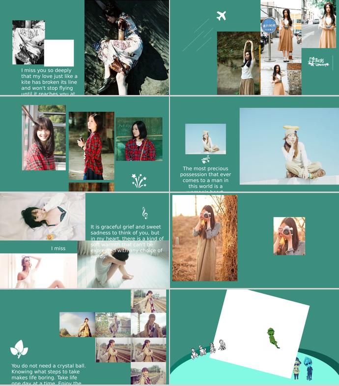 我們走過(guò)的那十年相冊(cè)PPT模板-2