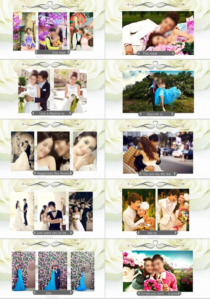 永恒的誓言相冊PPT模板-3