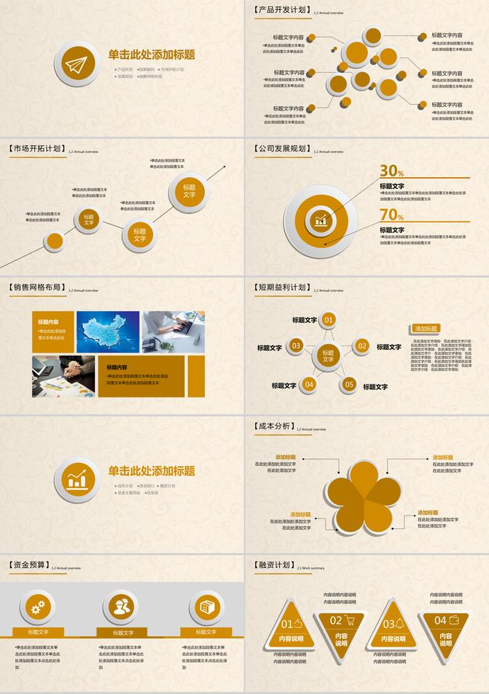 金幣金算盤金融理財(cái)PPT模板-3