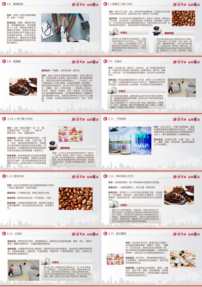 橙色系炫彩風禁毒知識宣傳ppt模板-2