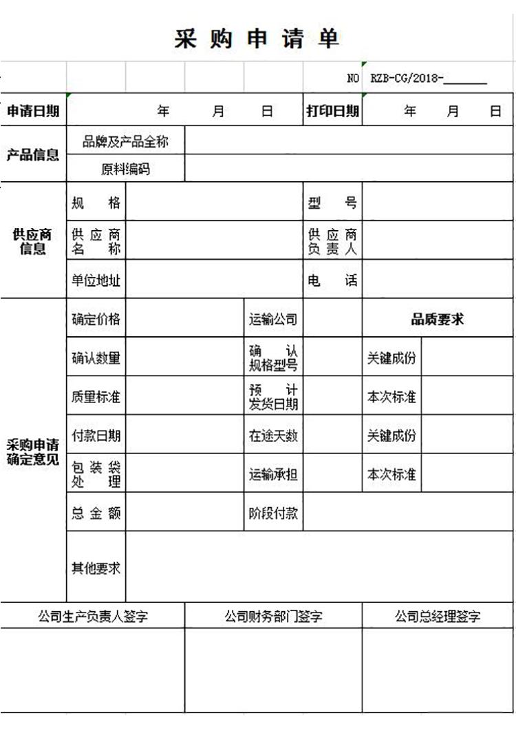 采購(gòu)申請(qǐng)表模板-1