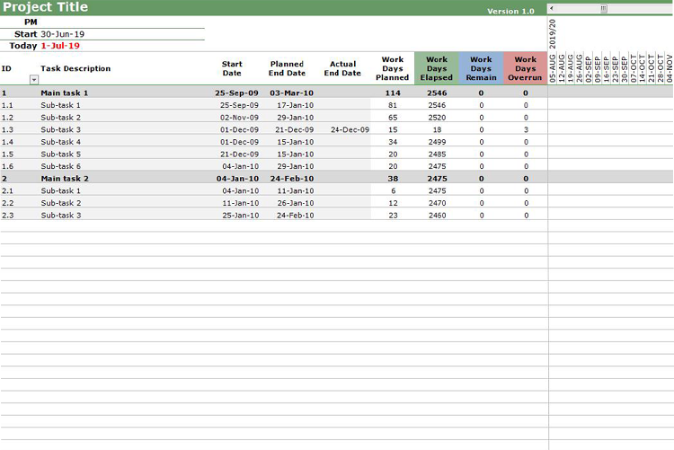 項(xiàng)目工作進(jìn)度表甘特圖-1