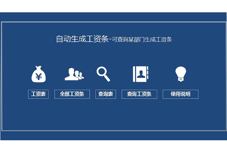 企業(yè)員工自動(dòng)生成工資條模板-1