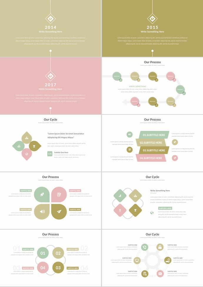 組織架構(gòu)時(shí)間線信息可視化PPT模板-3