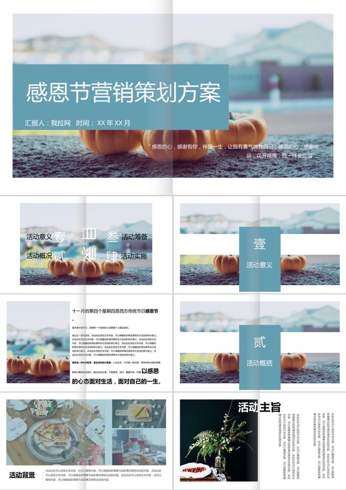 書(shū)籍商務(wù)感恩節(jié)營(yíng)銷(xiāo)策劃方案ppt模板