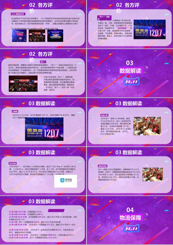 雙十一全球狂歡節(jié)活動(dòng)解讀分析ppt模板-1