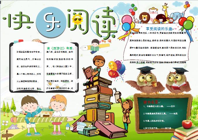 快樂閱讀小報wps