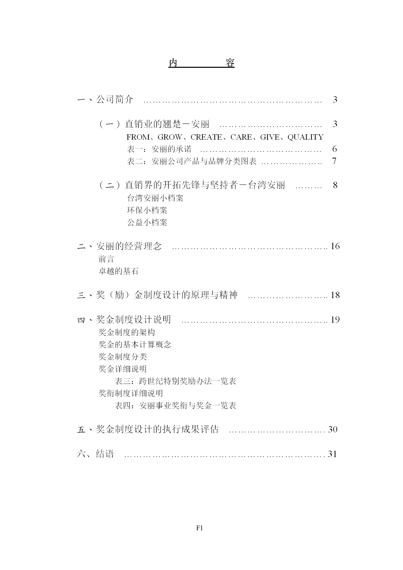 安麗事業(yè)的獎(jiǎng)金制度word模板