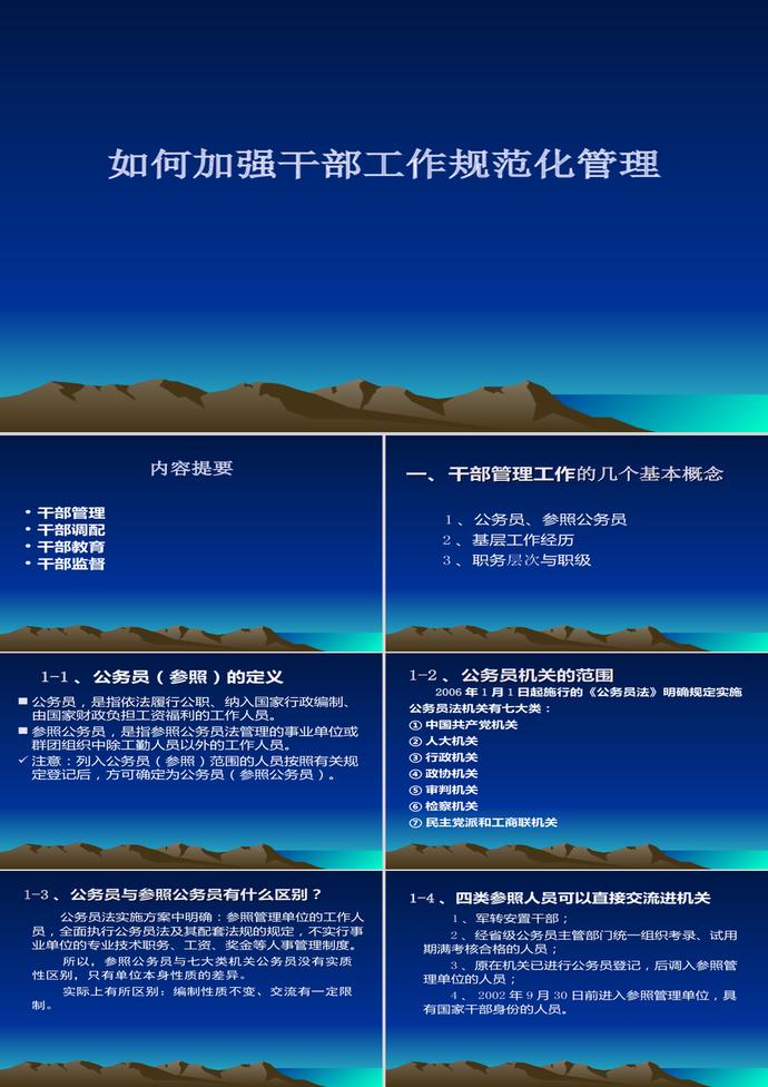 如何加強(qiáng)干部工作規(guī)范ppt