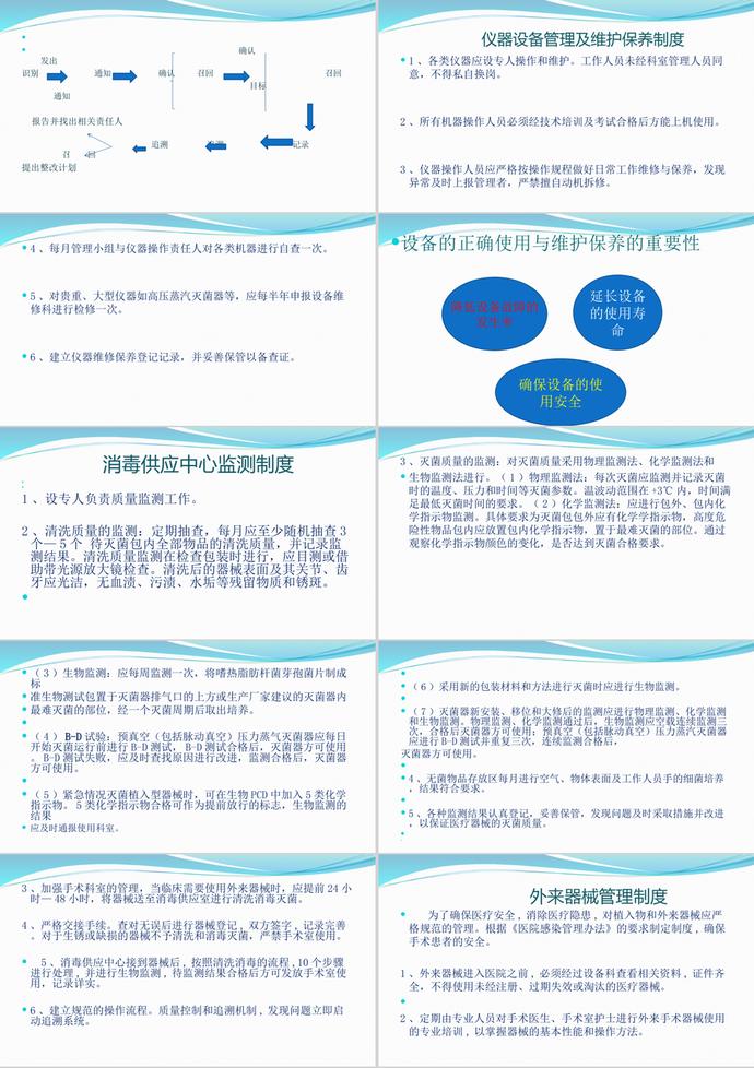 消毒供應(yīng)中心工作制度PPT模板-4