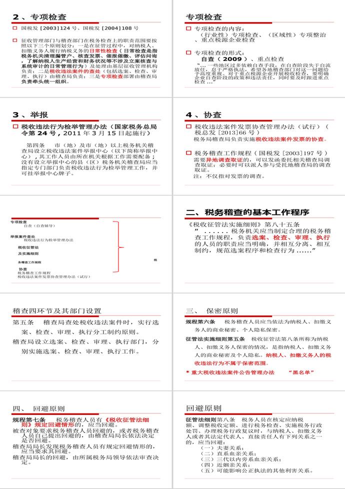 稅務(wù)稽查工作規(guī)程PPT模板-1