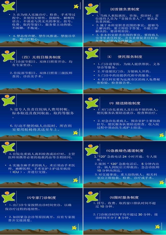 醫(yī)院工作制度課件PPT模板-1