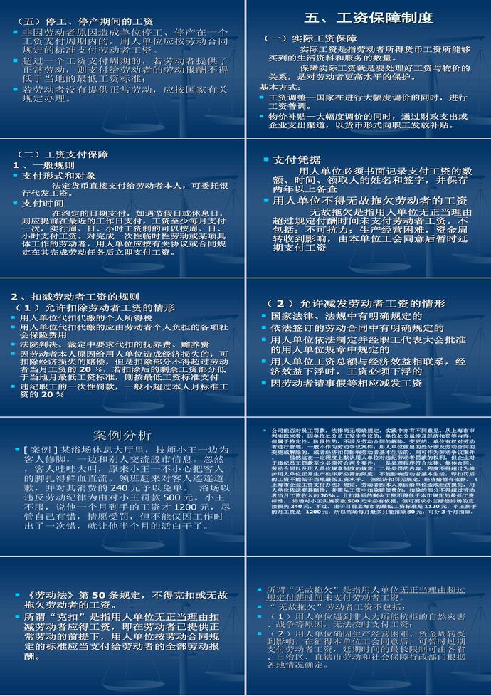 勞動法就業(yè)和工資法律制度PPT模板-4