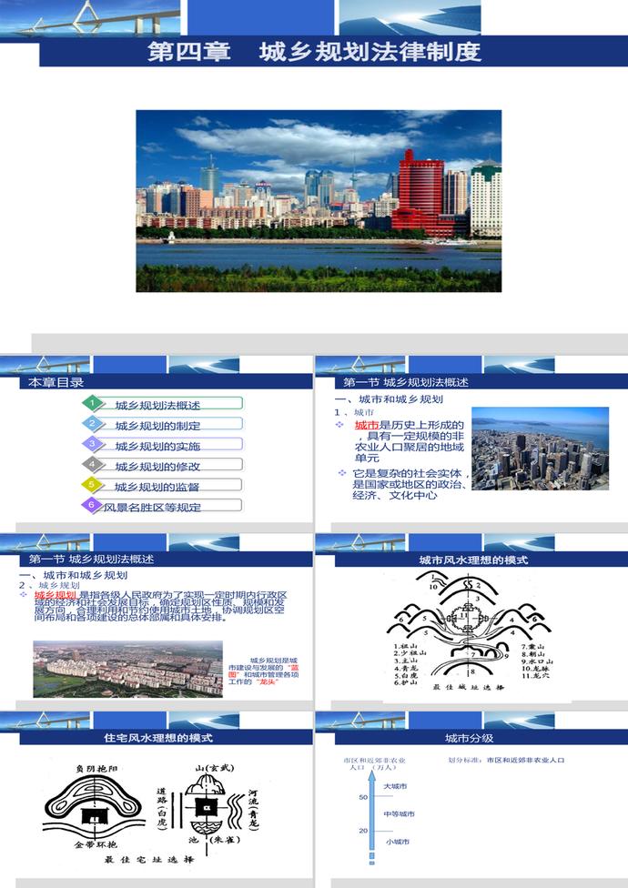 建設(shè)法規(guī)4_城鄉(xiāng)規(guī)劃法律制度PPT模板