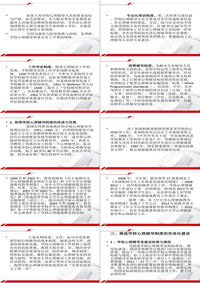 論學(xué)校心理輔導(dǎo)制度建設(shè)PPT模板-2