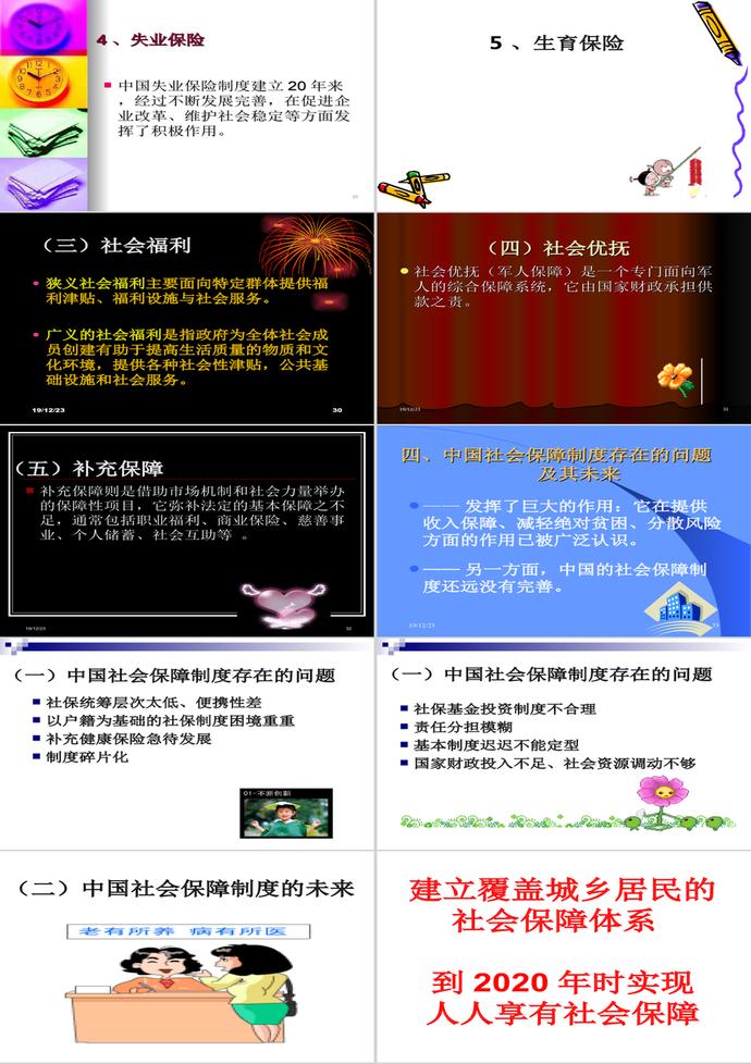 社會保障制度建設(shè)PPT模板-3