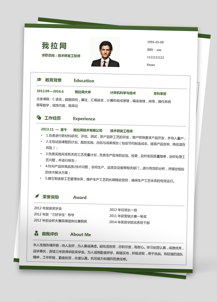 森林綠網(wǎng)絡(luò)安全技術(shù)負(fù)責(zé)人簡歷模板